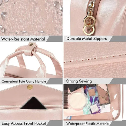 Waterproof Toiletry Bag Handheld Makeup & Travel Organizer