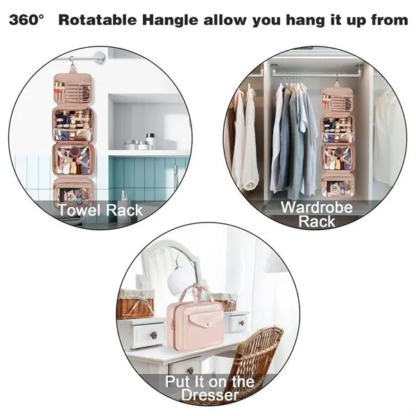 Waterproof Toiletry Bag Handheld Makeup & Travel Organizer