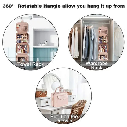 Waterproof Toiletry Bag Handheld Makeup & Travel Organizer
