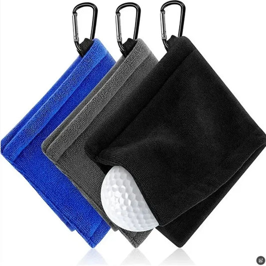 Portable Small Pocket Golf Ball Towel Wet and Dry