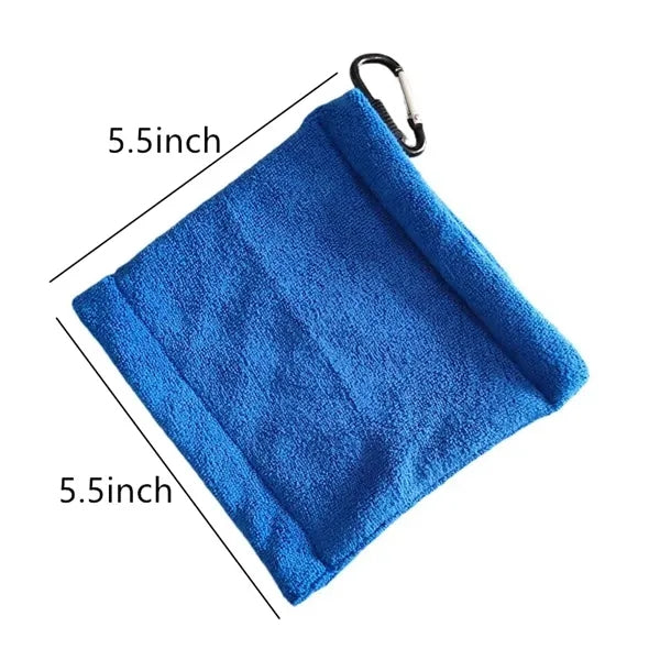 Portable Small Pocket Golf Ball Towel Wet and Dry
