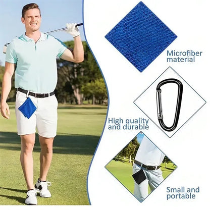 Portable Small Pocket Golf Ball Towel Wet and Dry