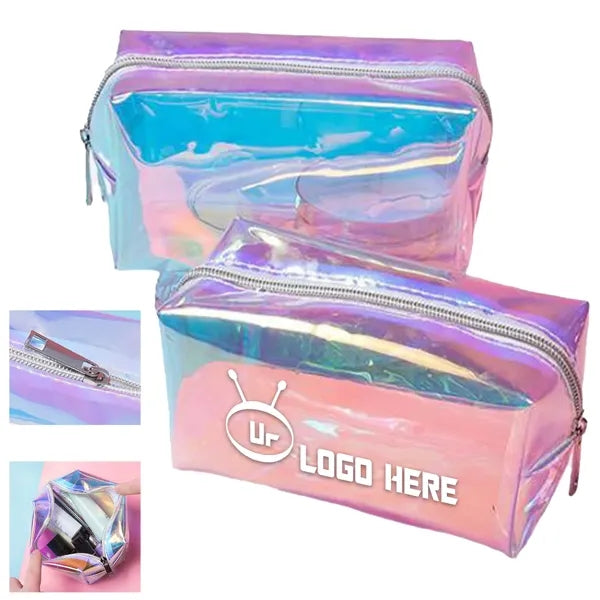 Holographic Zipper Cosmetics Bag