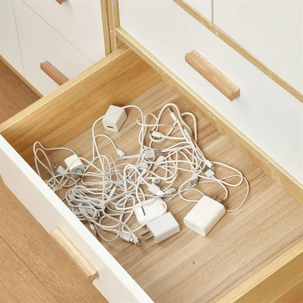 Waterproof 8-Cube Cable Storage Organizer with Dustproof Lid