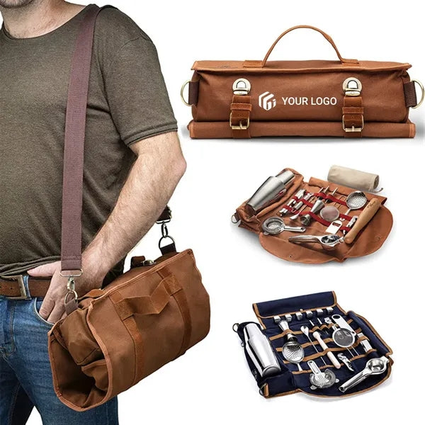 Portable professional travel bartender kit storage bag
