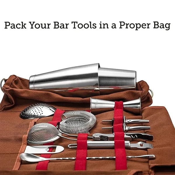 Portable professional travel bartender kit storage bag