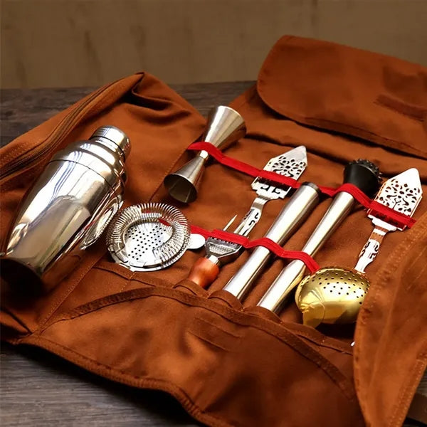 Portable professional travel bartender kit storage bag