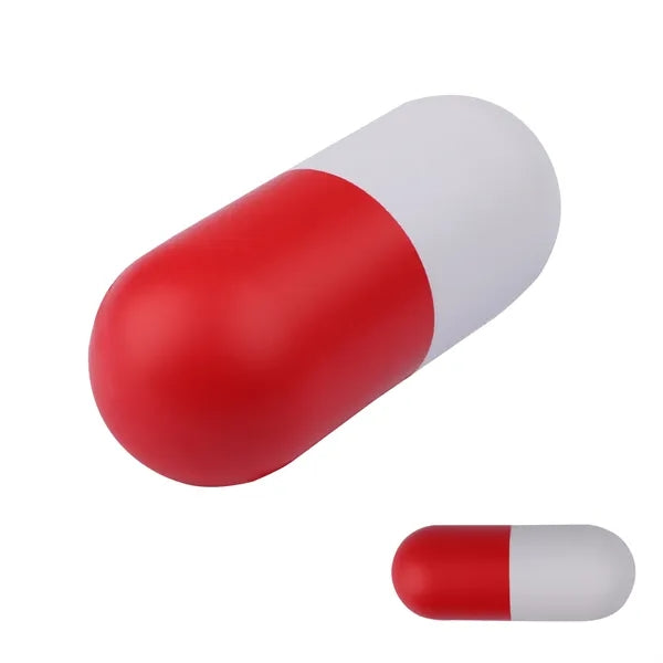 4.2"x1.7"PU Pill Capsule Stress Balls & Squeeze Reliever