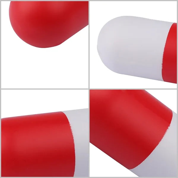 4.2"x1.7"PU Pill Capsule Stress Balls & Squeeze Reliever