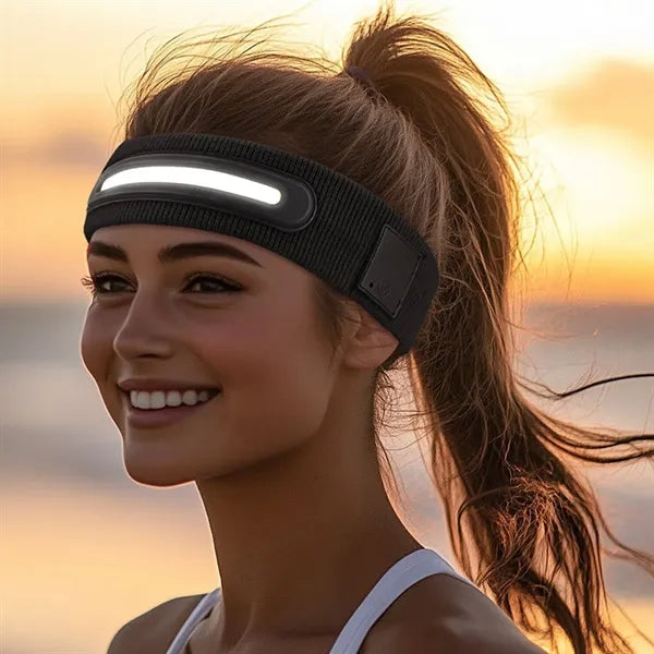 High Elastic USB Rechargeable Headlamp Band with 3 Modes
