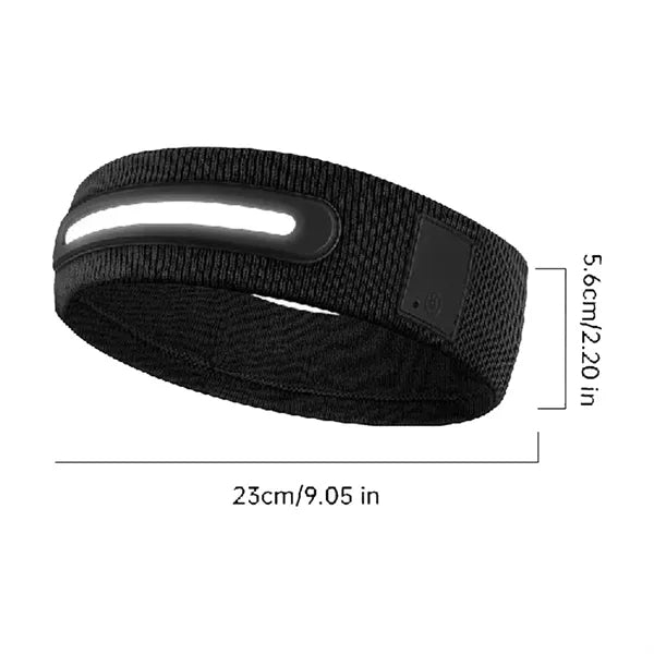 High Elastic USB Rechargeable Headlamp Band with 3 Modes