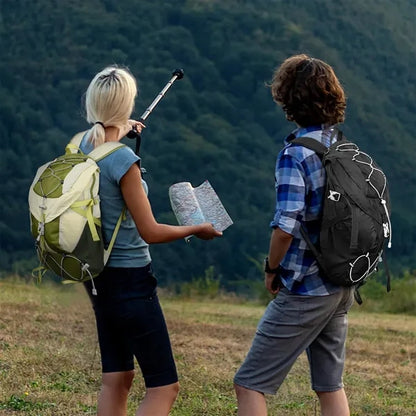 Foldable Spacious Waterproof Hiking Daypack with Rain Cover