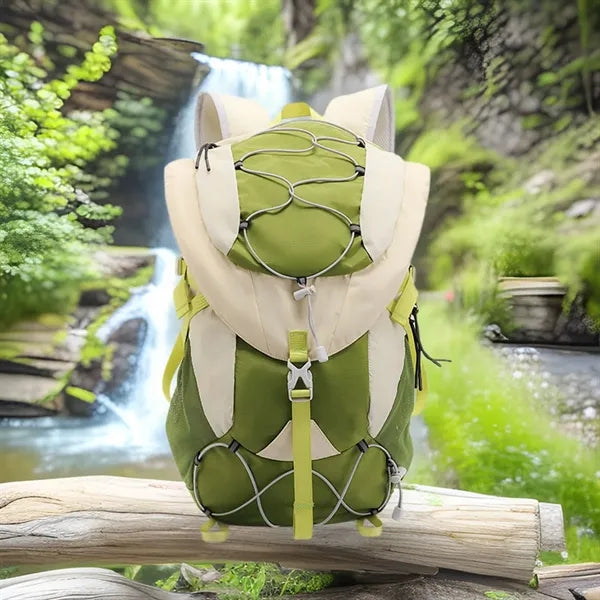 Foldable Spacious Waterproof Hiking Daypack with Rain Cover