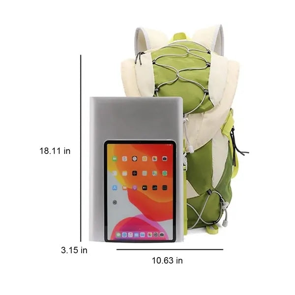 Foldable Spacious Waterproof Hiking Daypack with Rain Cover