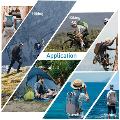 Foldable Tear-Resistant Multi-Pocket Travel Backpack