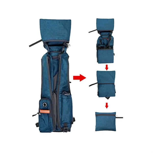 Foldable Tear-Resistant Multi-Pocket Travel Backpack