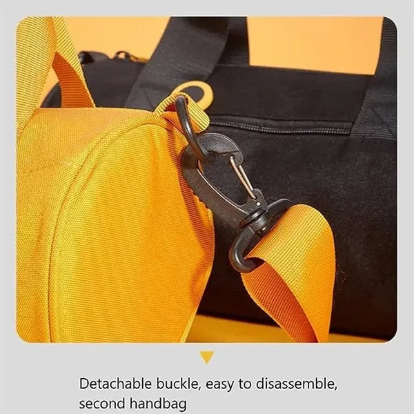 3-Size Cylindrical Waterproof Gym Bag with Shoulder Strap