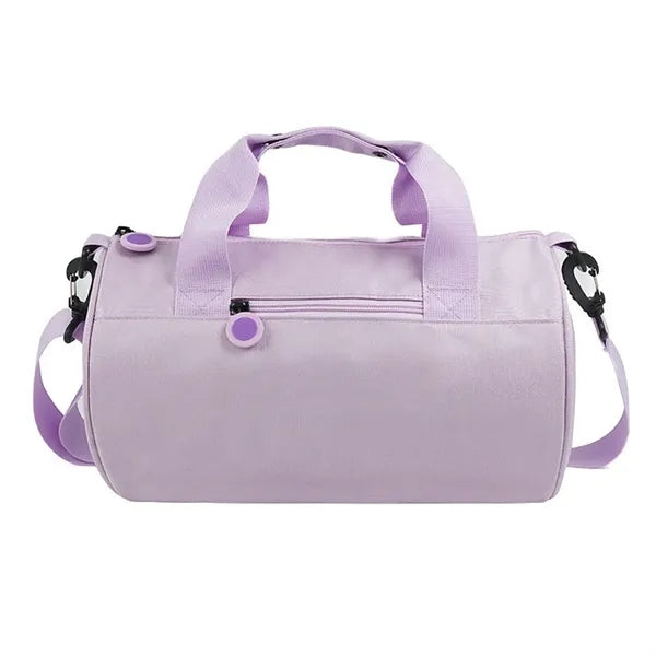 3-Size Cylindrical Waterproof Gym Bag with Shoulder Strap