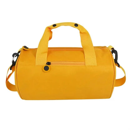 3-Size Cylindrical Waterproof Gym Bag with Shoulder Strap