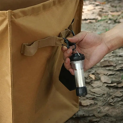 Triangular Collapsible Windproof Portable Oxford Trash Can