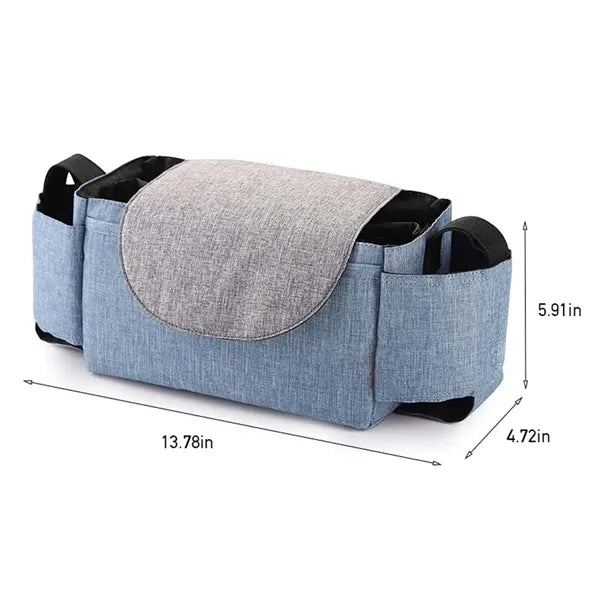 Large capacity convenient baby stroller storage hanging bag