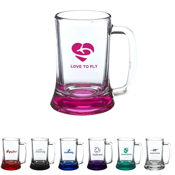 Comfort-Grip Glass Beer Mug - 9.75 oz