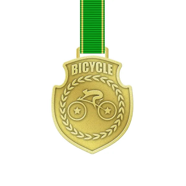 Zinc Alloy Medal with Shiny Plating Finishes - Die Struck