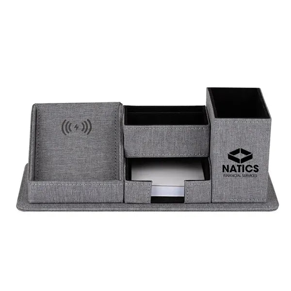 Wireless Charging Desk Organizer
