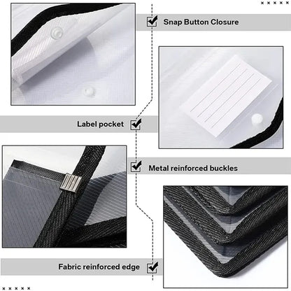 Documents Folder With Snap Closure And Pocket