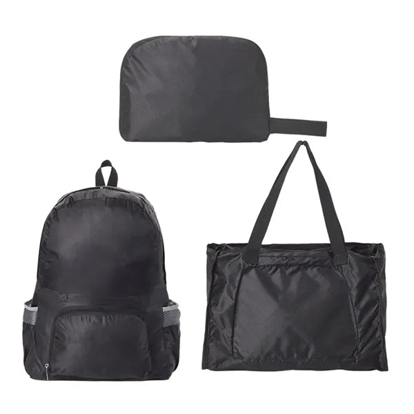 2 In 1 Foldable Backpack Transfer to Shoulder Bag