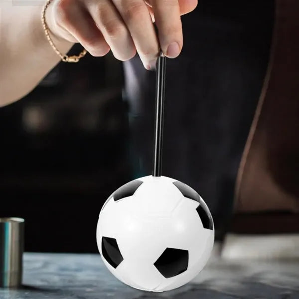 15Oz. Soccer Ball Shaped Tumbler with Straw