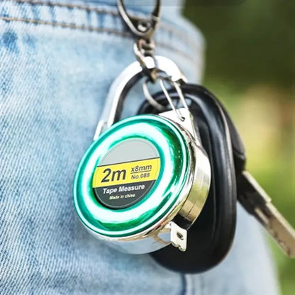 Carabiner Clip Tape Measure Keyring