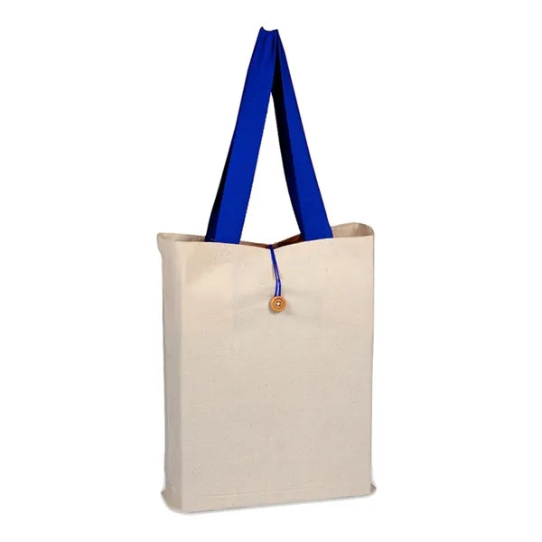 ButtonUp Canvas Tote ( 15"W X 16"H X 3" )