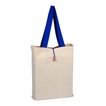 ButtonUp Canvas Tote ( 15"W X 16"H X 3" )