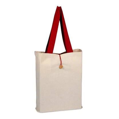 ButtonUp Canvas Tote ( 15"W X 16"H X 3" )