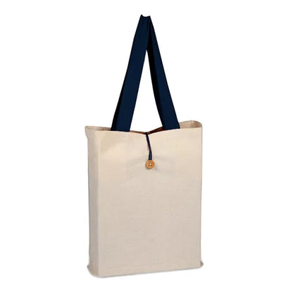 ButtonUp Canvas Tote ( 15"W X 16"H X 3" )