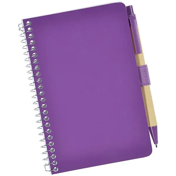 Tacoma Spiral Notebook with Pen - 6" x 4"