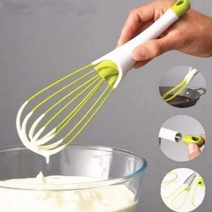 Folding Silicone Whisk for Kitchen & Baking