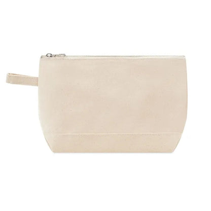 Cotton Cosmetic Pouch ( 11"W x 7"H x 3" )