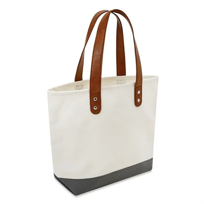 Leather Handle Tote