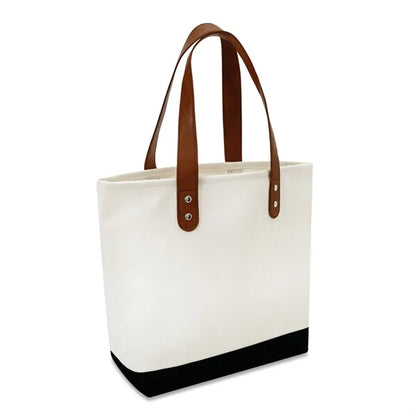 Leather Handle Tote