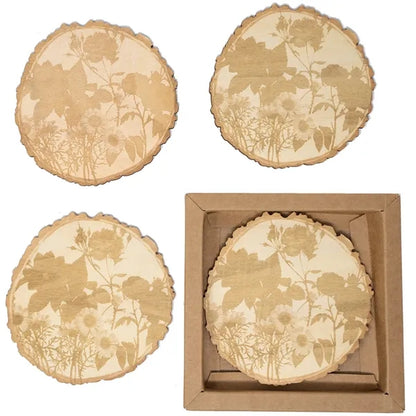 Tree Slice Wood Coasters