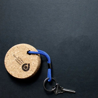 Circle Floatie Recycled Cork Keychains