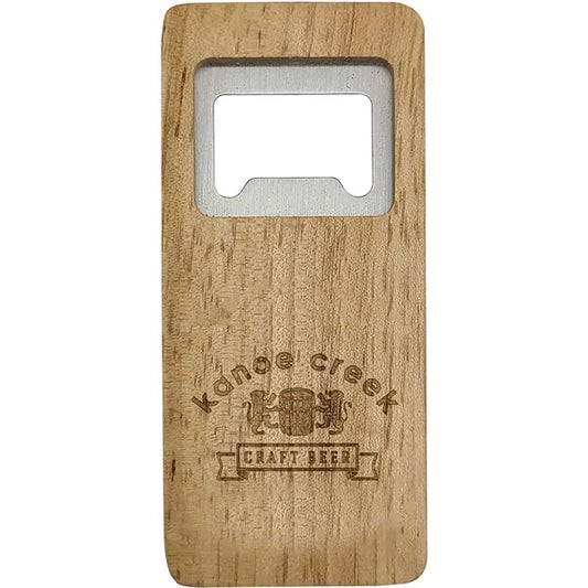 Rectangular Bamboo Bottle Opener