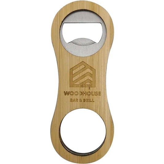 Rounded Bamboo Bottle Opener