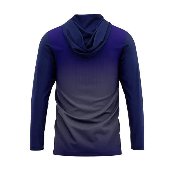 Sublimation UPF DriFit Long Sleeve Hooded T-Shirt - Men,