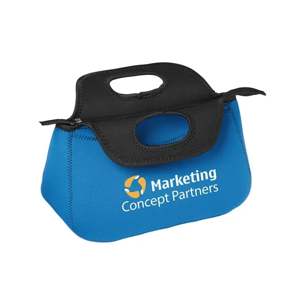 Zippered Neoprene Lunch Cooler Tote Bag