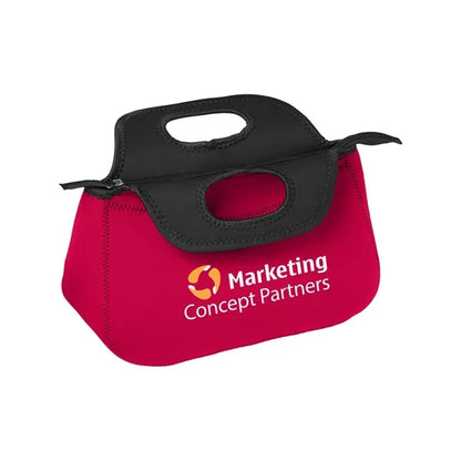 Zippered Neoprene Lunch Cooler Tote Bag