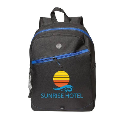 Front Zipper Color Laptop Backpack