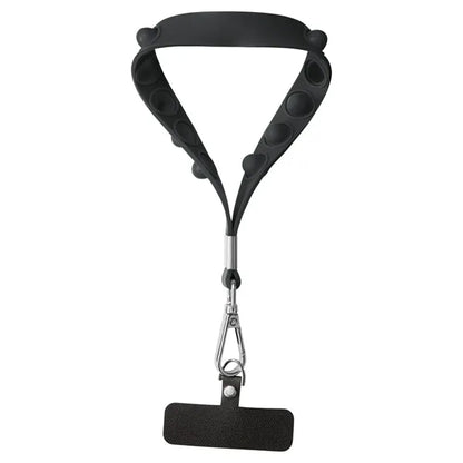 Push Pop Wrist Strap Keychain With Phone Holder